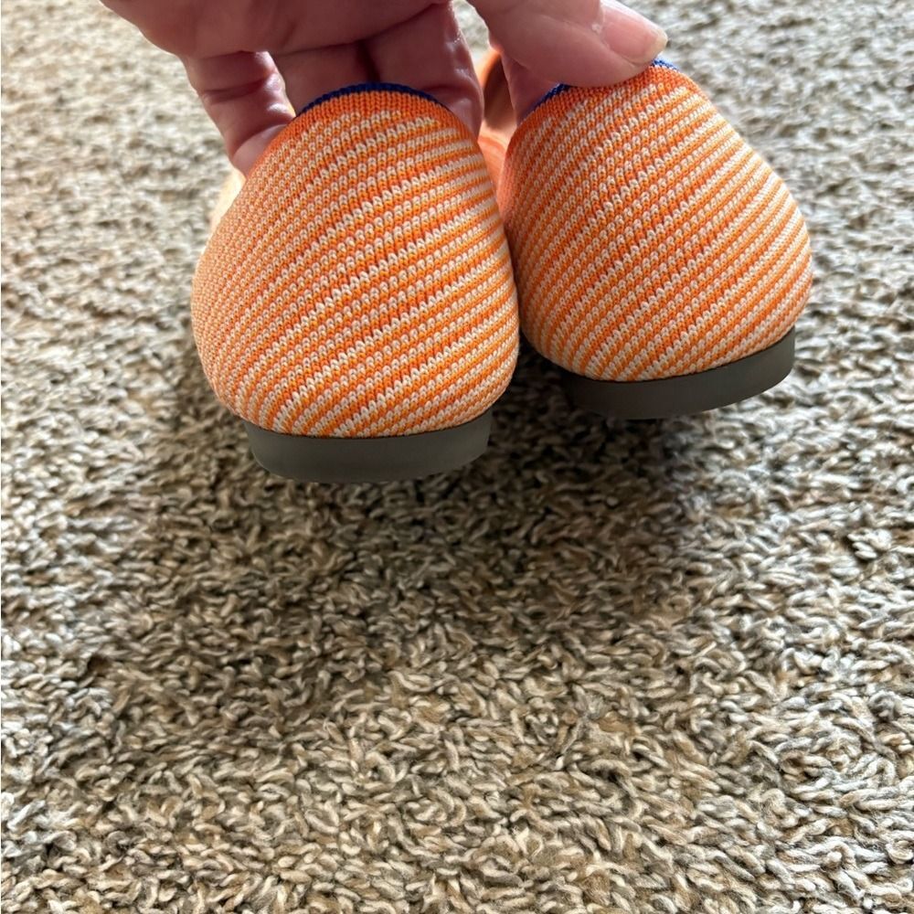 Rothy's Sherbet Orange and White (Retired) The Point Flats Recycled
Shoes - Picture 4 of 9
